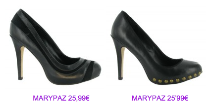 Zapatos tacón negros MaryPaz 2010/2011
